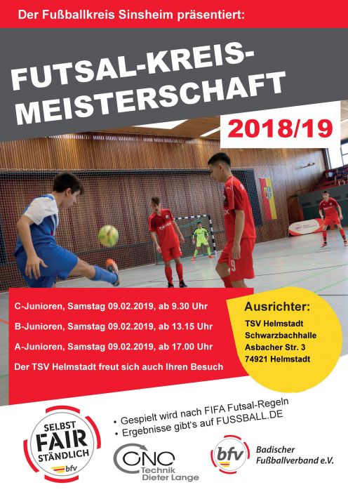 Futsal Kreismeisterschaft Endrunde Sinsheim